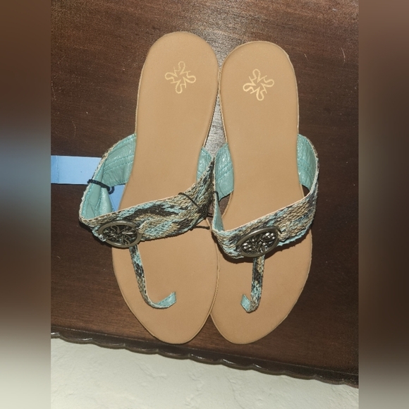 NWT Simply Vera Snake Print sandals Silver - Picture 4 of 6